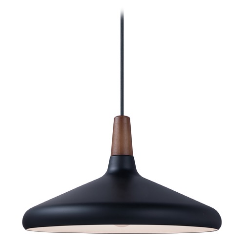Nordic Walnut / Black Pendant by Maxim Lighting