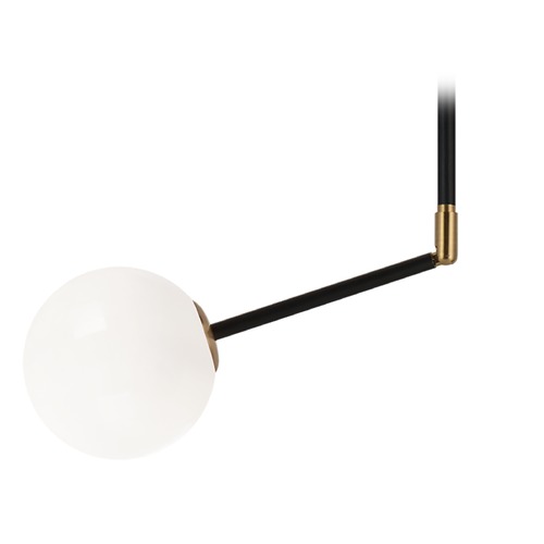 Matteo Lighting Novu Aged Gold LED Mini Pendant by Matteo Lighting C83001AGOP