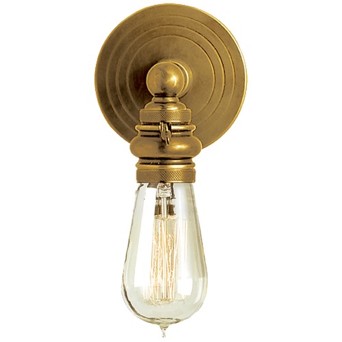 Visual Comfort Signature Collection E.F. Chapman Boston Sconce in Antique Brass by Visual Comfort Signature SL2931HAB