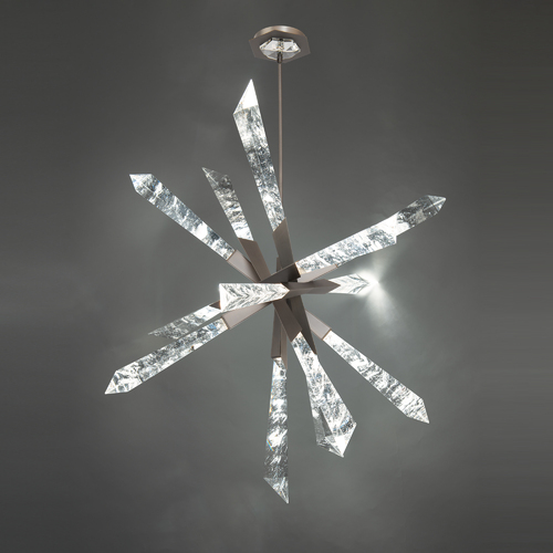 Solitude 35.50-Inch LED Pendant in Antique Nickel by Schonbek Beyond