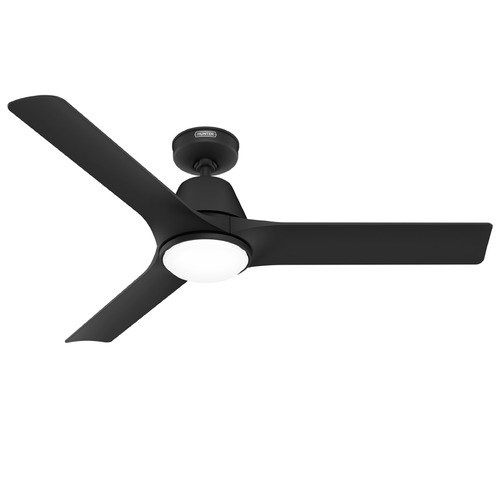 Hunter Fan Company Aeronaut Matte Black LED Ceiling Fan with Light