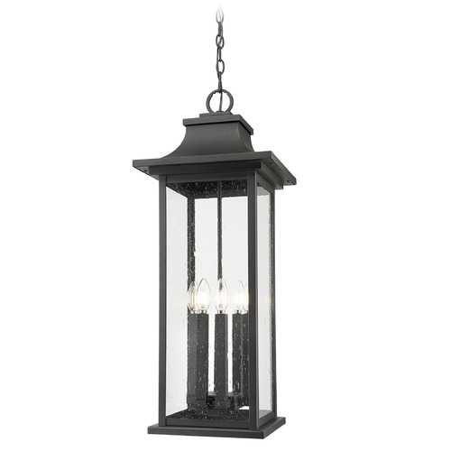Z-Lite Tiberius Black Outdoor Hanging Light