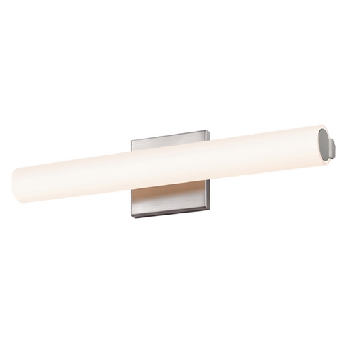 Tubo Satin Nickel LED Bathroom Light by Sonneman Lighting