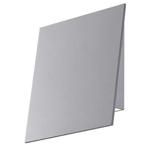 Angled Plane Textured Gray LED Outdoor Wall Light by Sonneman Lighting