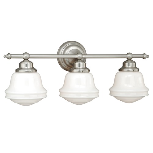 Huntley Satin Nickel Bathroom Light by Vaxcel Lighting