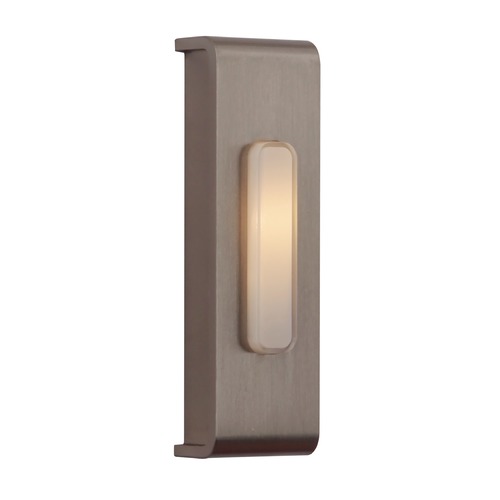 Surface Mounted LED Lighted Doorbell Button in Brushed Polished Nickel by Craftmade Lighting