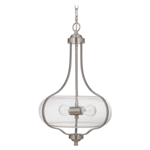 Serene Brushed Polished Nickel Pendant by Craftmade Lighting