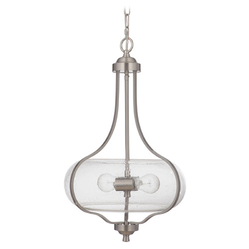 Craftmade Lighting Serene Brushed Polished Nickel Pendant by Craftmade Lighting 49992-BNK