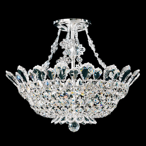 Trilliane Polished Stainless Steel Semi-Flush Mount Light by Schonbek Lighting