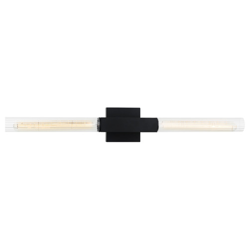Matteo Lighting Matteo Lighting Odelle Black Vertical Bathroom Light S03112BK