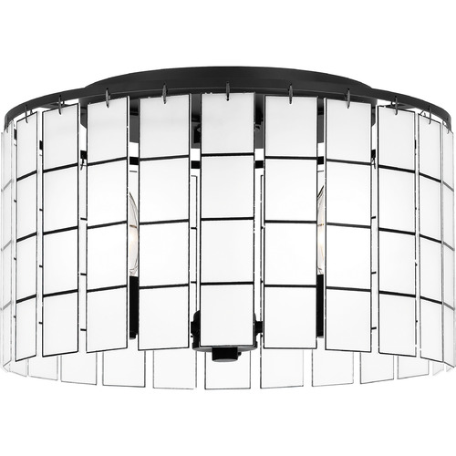 Quoizel Lighting Seigler Semi-Flush Mount in Matte Black by Quoizel Lighting SGL1714MBK