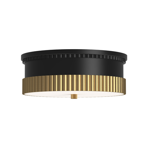 Alora Lighting Rue Matte Black & Brushed Gold Flushmount Light
