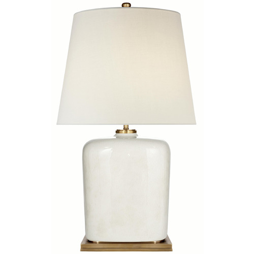Visual Comfort Signature Collection Mimi Tea Stain Crackle Table Lamp with Empire Shade