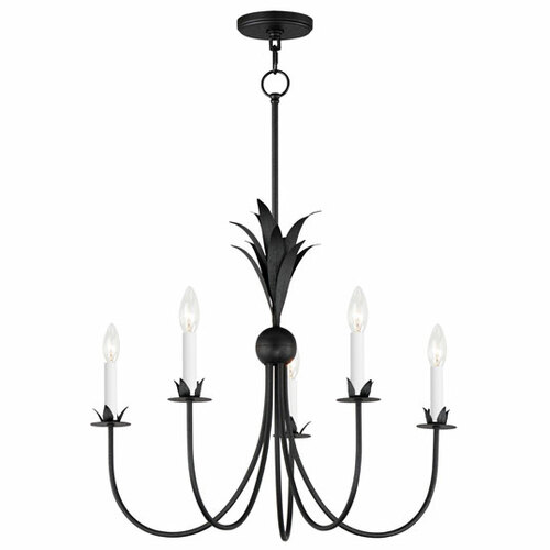 Paloma 5-Light Chandelier in Anthracite by Maxim Lighting
