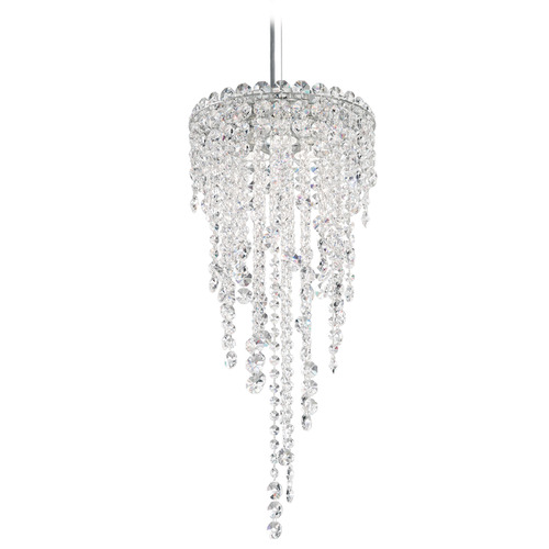 Schonbek Worldwide Lighting Chantant Polished Stainless Steel Pendant Light