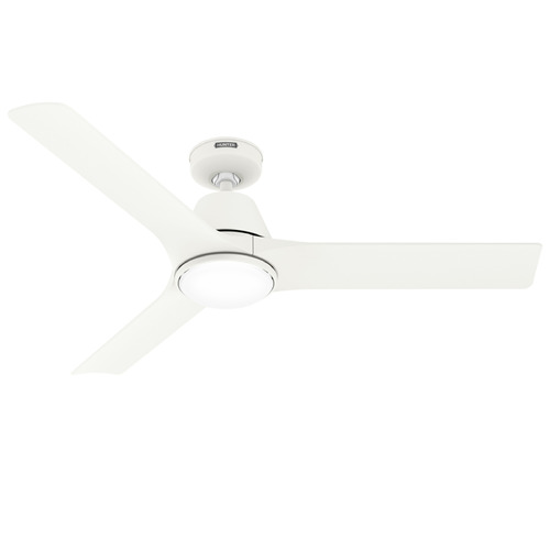 Hunter Fan Company Aeronaut Matte White LED Ceiling Fan with Light