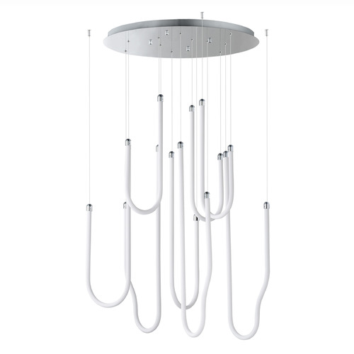 Et2 Soleil Polished Chrome LED Multi-Light Pendant