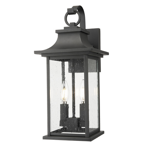Z-Lite Tiberius Black Outdoor Wall Light