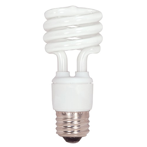 Compact Fluorescent T2 Light Bulb Medium Base 4100K by Satco Lighting