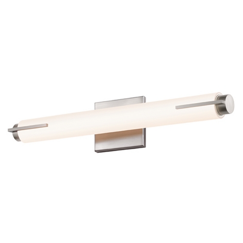 Tubo Satin Nickel LED Bathroom Light by Sonneman Lighting
