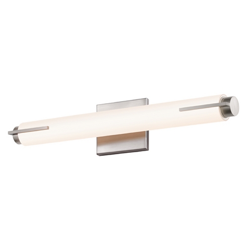 Sonneman Lighting Tubo Satin Nickel LED Bathroom Light by Sonneman Lighting 2430.13-ST