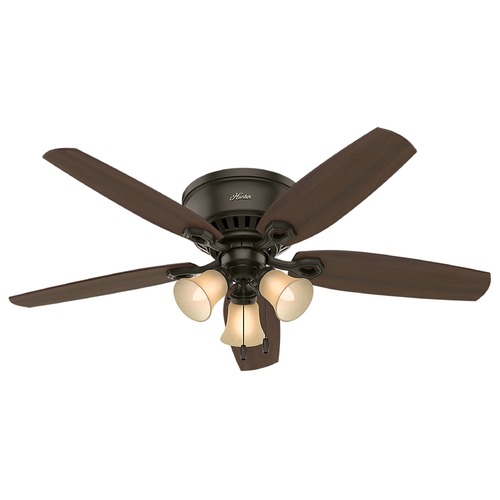 Hunter Fan Company 52-Inch Hunter Fan Builder Low Profile New Bronze Ceiling Fan by Hunter Fan Company 53327