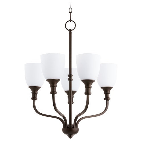 Quorum Lighting Richmond Oiled Bronze Chandelier by Quorum Lighting 6811-5-86