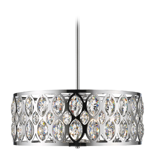 Dealey Chrome Pendant by Z-Lite