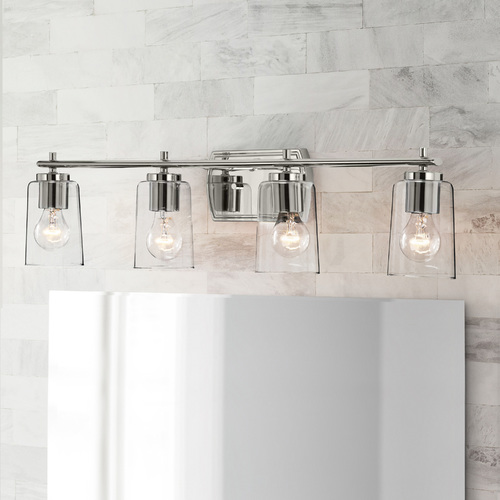 Adley Polished Nickel 4-Light Bathroom Light by Progress Lighting