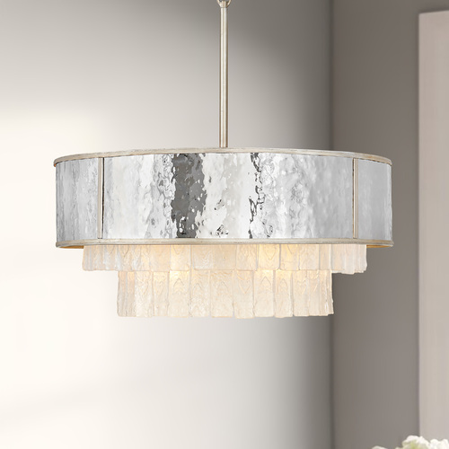 Reverie 26-Inch Medium Drum Pendant in Champagne Gold by Fredrick Ramond