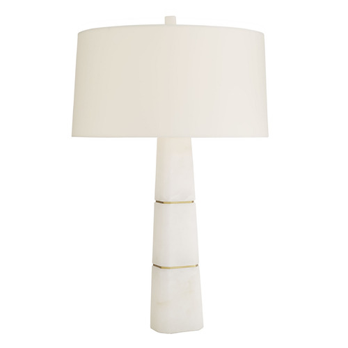 Dosman 31-Inch Lamp in White Alabaster by Arteriors Home