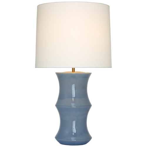 Visual Comfort Signature Collection Aerin Marella Table Lamp in Polar Blue Crackle by Visual Comfort Signature ARN3661PBCL