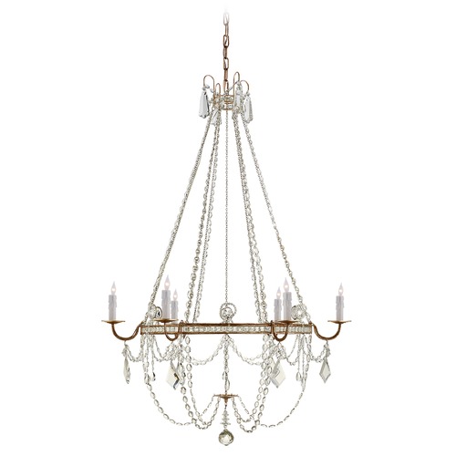 Visual Comfort Signature Collection J. Randall Powers Sharon Chandelier in Gilded Iron by Visual Comfort Signature SP5031GICG