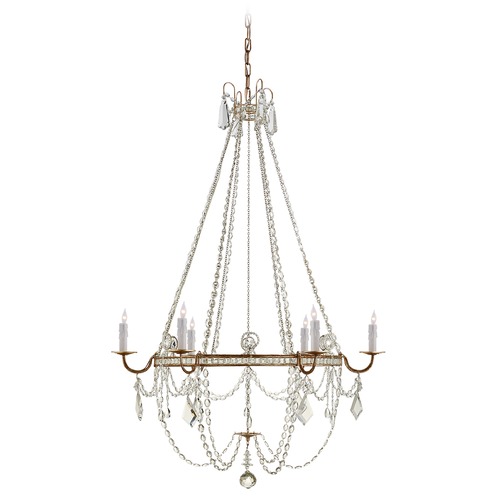 J. Randall Powers Sharon Chandelier in Gilded Iron by Visual Comfort Signature