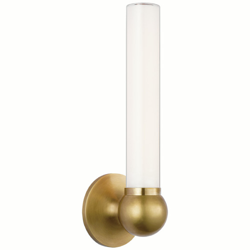 Visual Comfort Signature Collection Thomas OBrien Jeffery Sconce in Brass by Visual Comfort Signature TOB2776HAB-WG