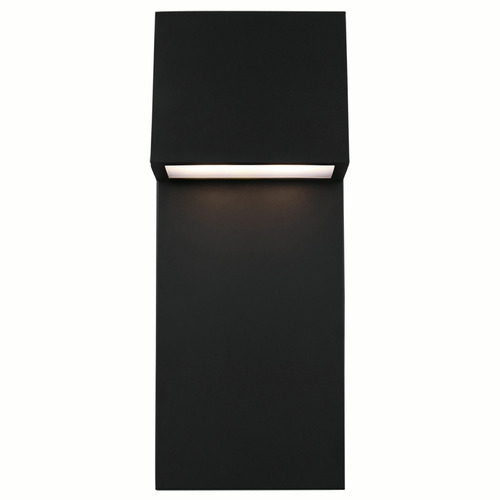 Visual Comfort Studio Collection Rocha Black LED Outdoor Wall Light