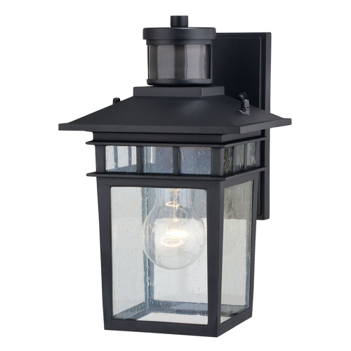 Vaxcel Lighting Ridge Textured Black Outdoor Wall Light by Vaxcel Lighting T0728
