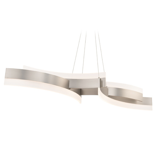 Modern Forms Arcs Brushed Nickel LED Island Light