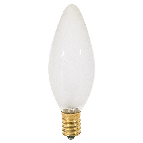Satco Lighting Incandescent Flame Light Bulb European Base 120V by Satco S3381