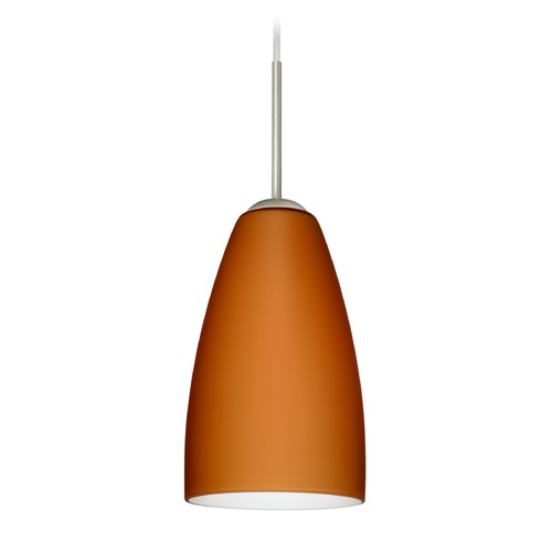 Besa Lighting Besa Lighting Riva Satin Nickel LED Mini-Pendant Light 1JT-151180-LED-SN