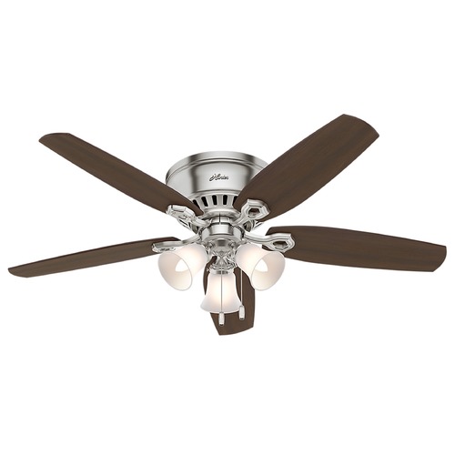 52-Inch Hunter Fan Builder Low Profile Brushed Nickel Ceiling Fan by Hunter Fan Company