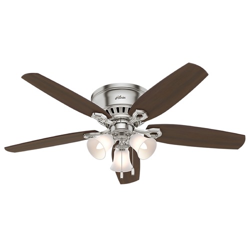 Hunter Fan Company 52-Inch Hunter Fan Builder Low Profile Brushed Nickel Ceiling Fan by Hunter Fan Company 53328