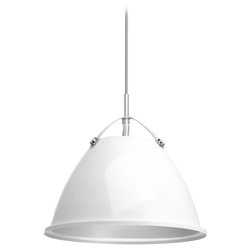 Tre Pendant in White by Progress Lighting