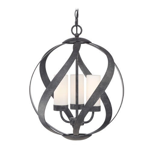 Blacksmith Pendant in Old Black by Quoizel Lighting