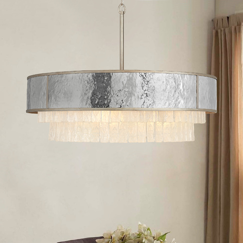 Reverie 36-Inch Wide Drum Chandelier in Champagne Gold by Fredrick Ramond