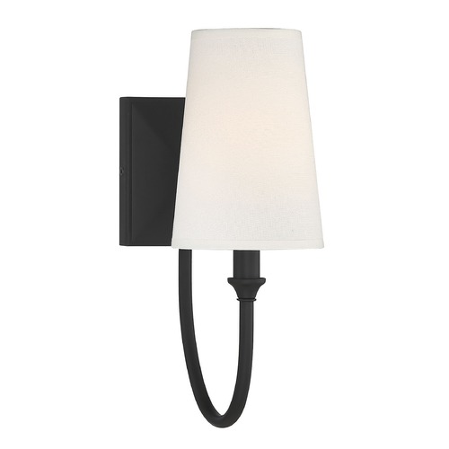 Savoy House Cameron Matte Black Sconce by Savoy House 9-2542-1-89