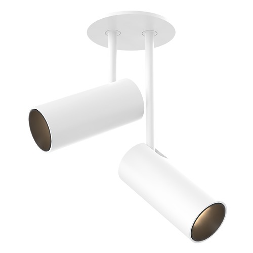 Downey Double Head Ceiling Light in White by Kuzco Lighting