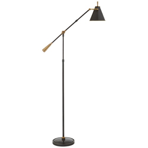 Visual Comfort Signature Collection Thomas OBrien Goodman Floor Lamp in Bronze & Brass by Visual Comfort Signature TOB1536BZHAB