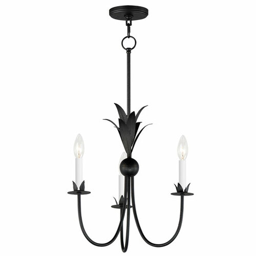 Paloma 3-Light Chandelier in Anthracite by Maxim Lighting