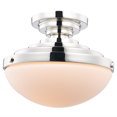 Kalco Lighting Pasos Polished Nickel Flushmount Light